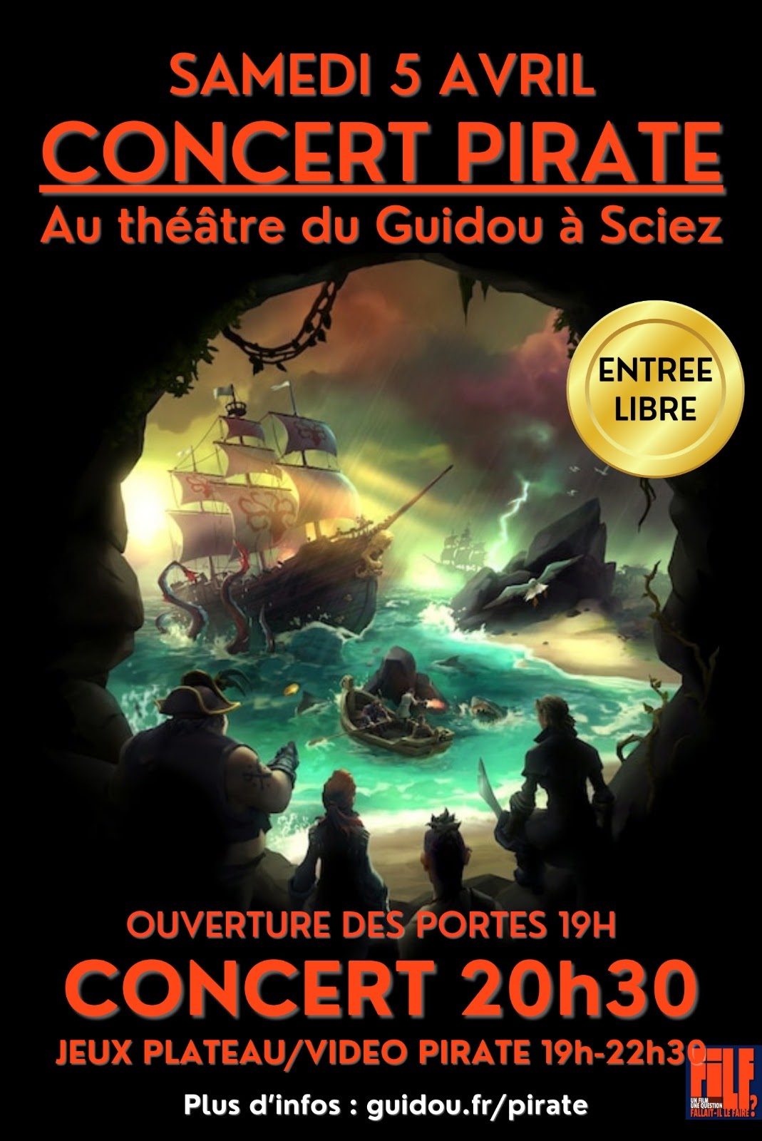 Affiche du Concert Pirate